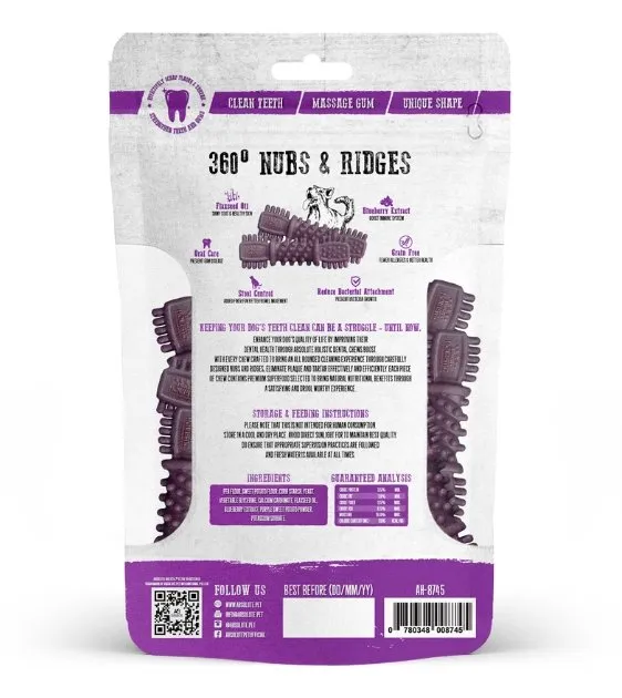 Absolute Holistic Petite Dental Dog Chews (Blueberry)