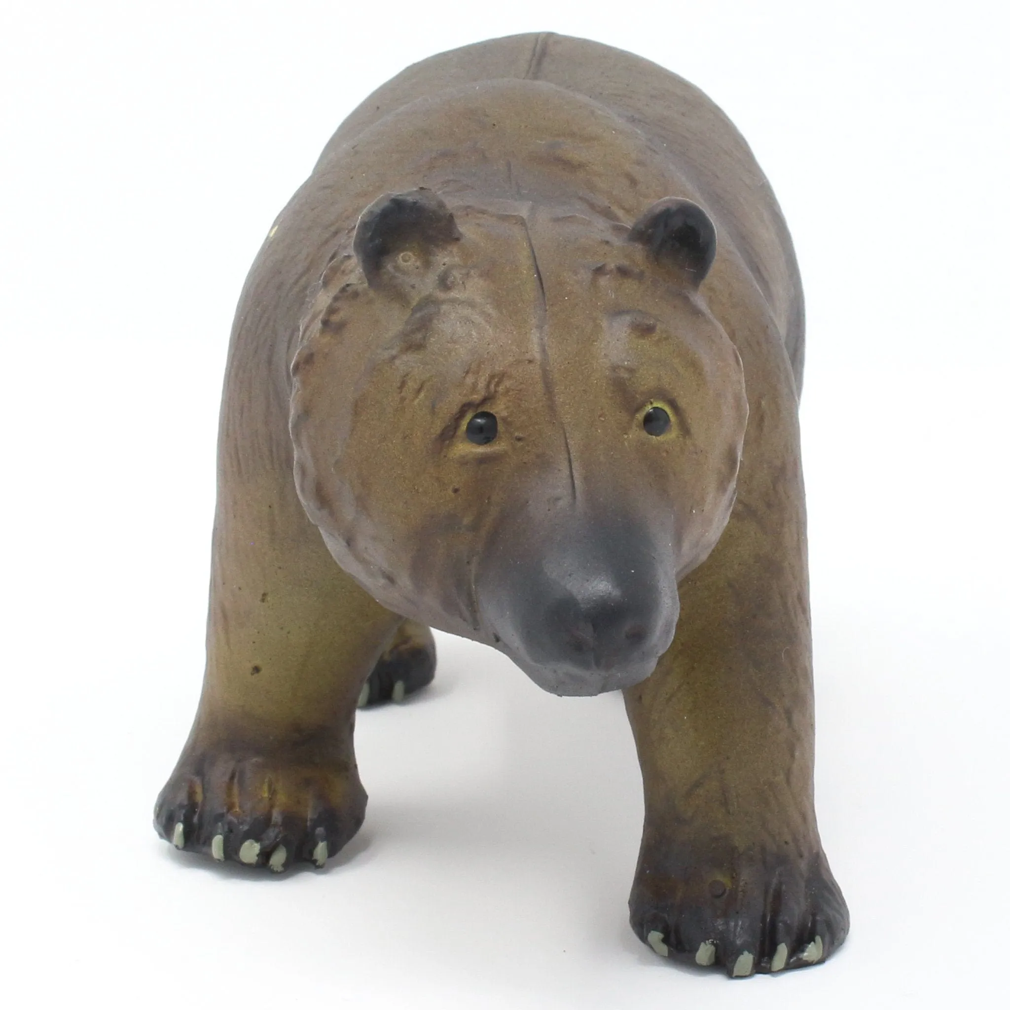 Green Rubber Toys Grizzly Bear