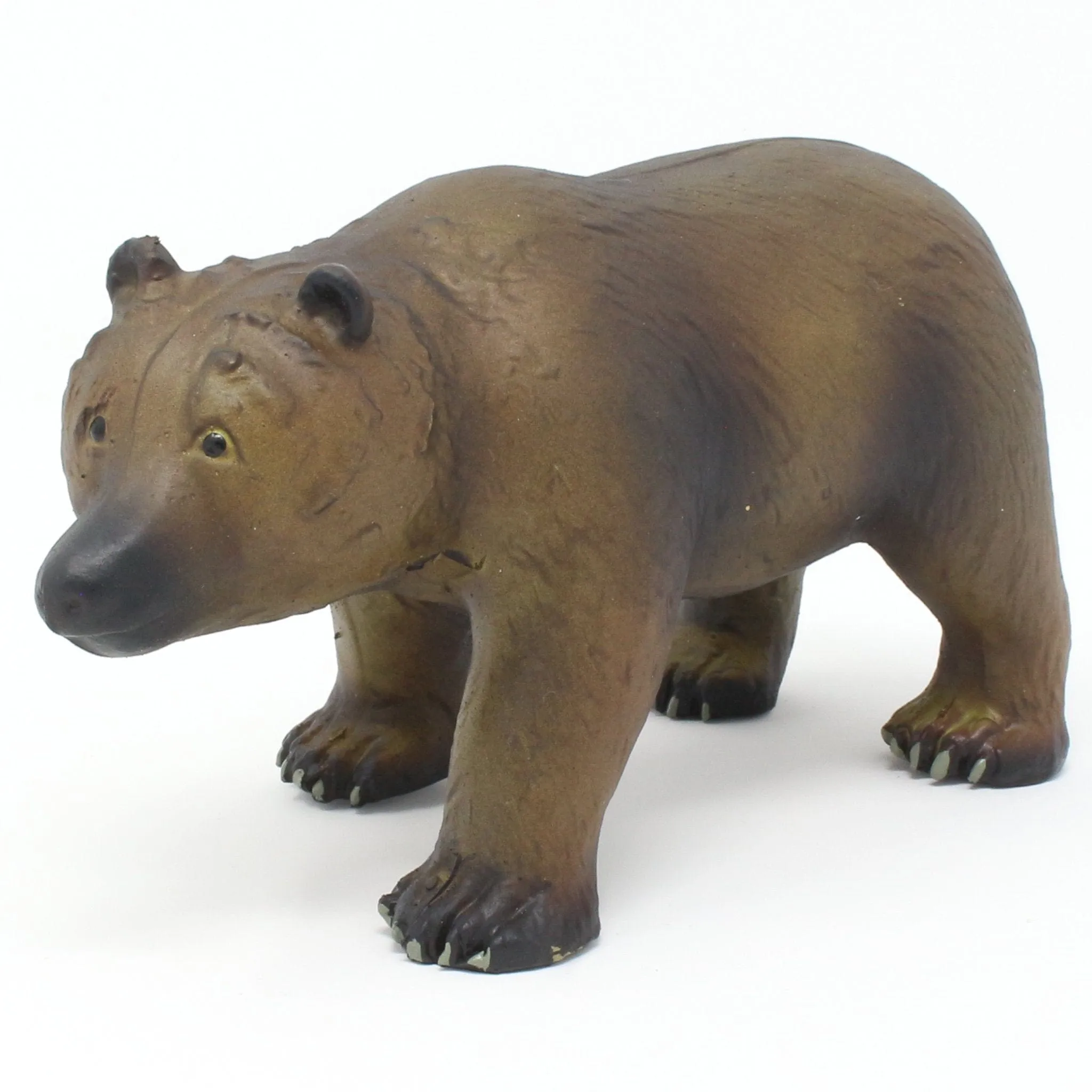 Green Rubber Toys Grizzly Bear