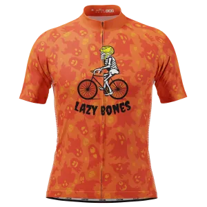 Men's Lazy Bones Short Sleeve Cycling Jersey