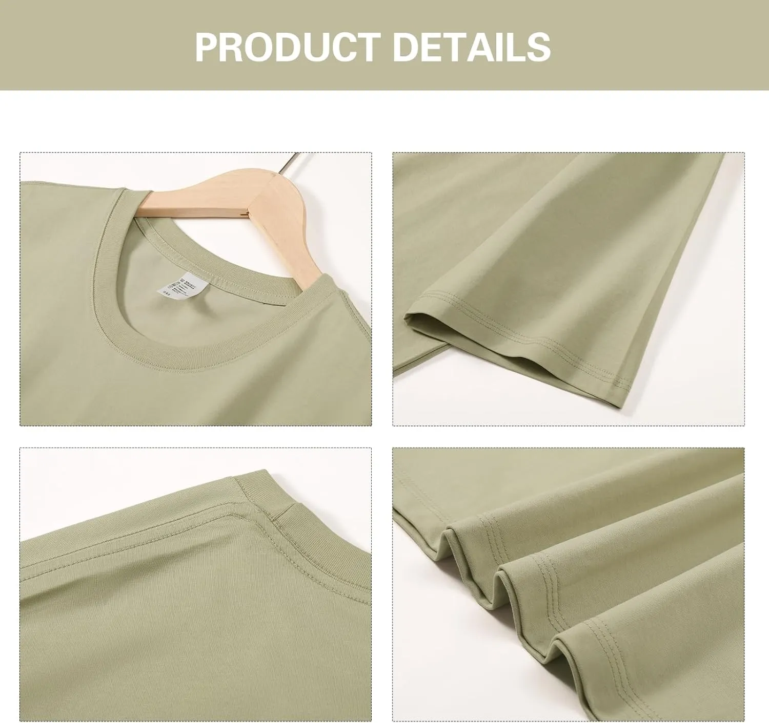 Men's Oversized T Shirts Lightweight Cooling Soft T-Shirt Short Sleeve Slick Casual Basic Crewneck Tee Shirt