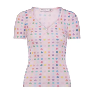 Polkadot SOHO DOT Print MICHELLE SWEETHEART SS TEE
