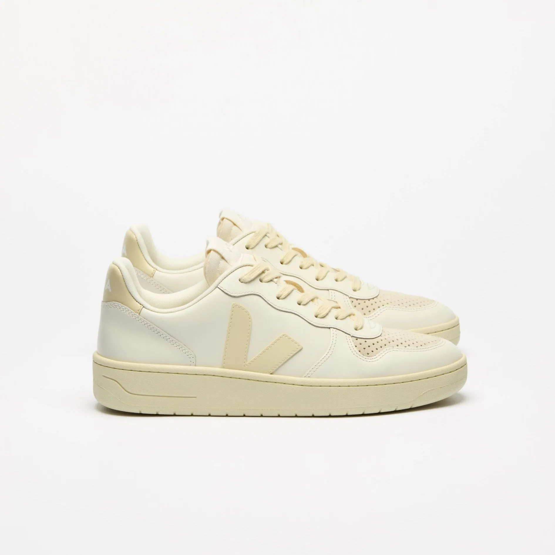 V-10 Leather Sneaker (Pure Calcaire)