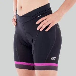 Women's Coldflash Road Bike Shorts - Black/Pink